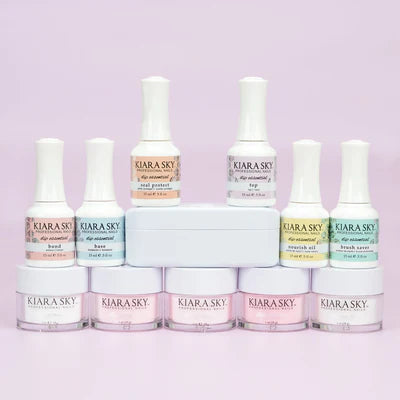 Kiara Sky Dipping Powder System Starter Kit - French (Free Dip Case)