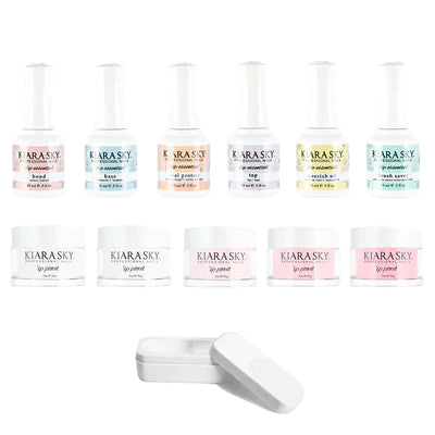 Kiara Sky Dipping Powder System Starter Kit - French (Free Dip Case)