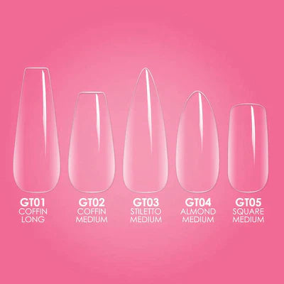 Kiara Sky Gel Tips Starter Kit - Stiletto Medium GT03