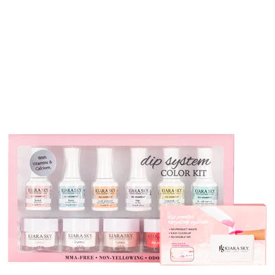 Kiara Sky Dipping Powder System Starter Kit - Color (Free Dip Case)