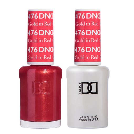 DND Gel Duo - Gold In Red 476