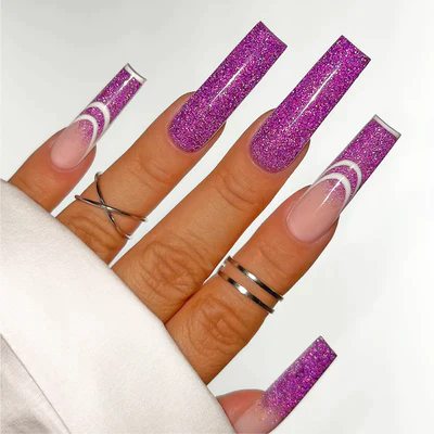 Kiara Sky Diamond FX Acrylic Powder - Grape Idea! AFX04