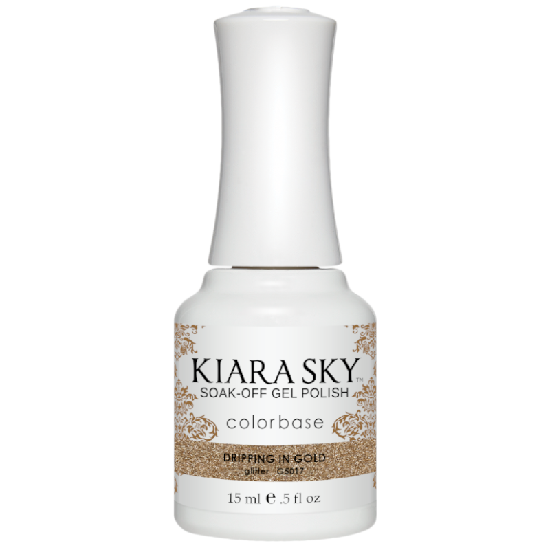 Kiara Sky Gel Polish - Dripping in Gold G5017