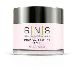 SNS - Pink Glitter F1 Dip Powder 2oz