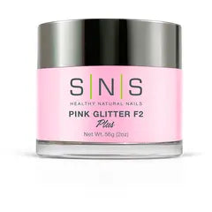 SNS - Pink Glitter F2 Dip Powder 2oz