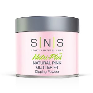 SNS - Natural Pink Glitter F4 Dip Powder 4oz